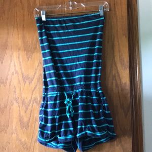 Aero romper strapless sz small
